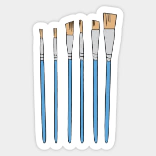 Paint Brush Set Illustration Sticker